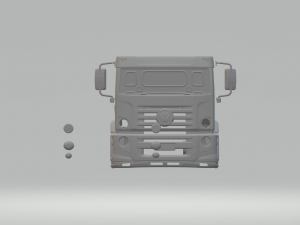 VW Constellation cabin Model Cetak 3D