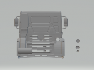 VW Constellation cabin Model Cetak 3D