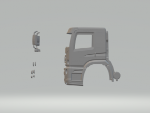 VW Constellation cabin Model Cetak 3D