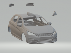 PEUGEOT 308 2017 Modelo de impresión 3D
