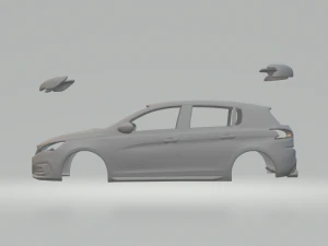 PEUGEOT 308 2017 3D Print Model