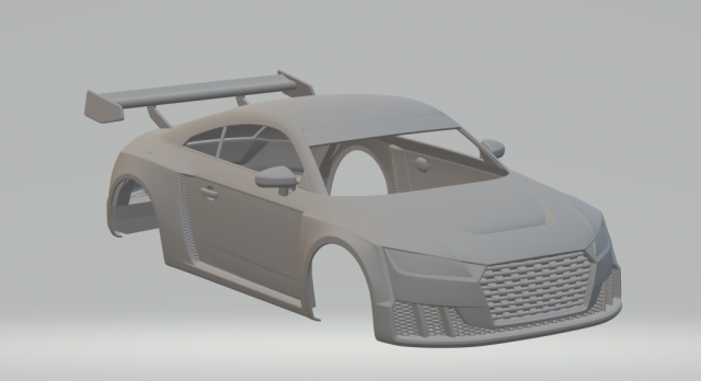 Audi tt rs clubsport 3D Druckmodell .c4d .max .obj .3ds .fbx .stl .blend