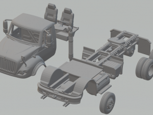 International WorkStar Tractor Truck 3D प्रिंट मॉडल