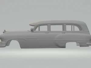 PONTIAC CHIEFTAIN DELUXE WAGON 53 3D Print Model