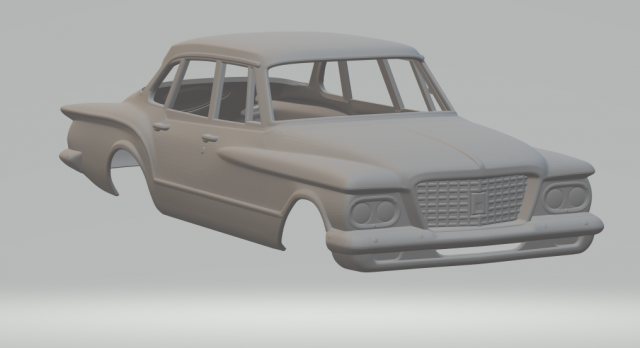PLYMOUTH VALIANT SEDAN 60 3D Print Model .c4d .max .obj .3ds .fbx .stl .blend 