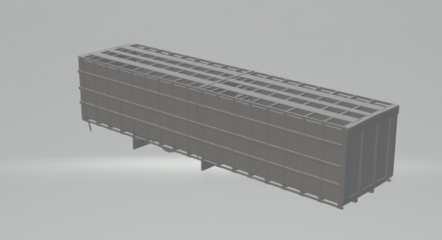 Truck body transport 3D Print Model .c4d .max .obj .3ds .fbx .stl .blend