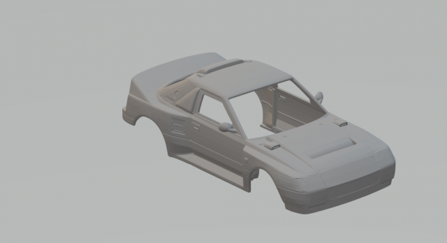 Toyota MR2 Group B rally car 3D Принт Модель .c4d .max .obj .3ds .fbx .stl .blend 