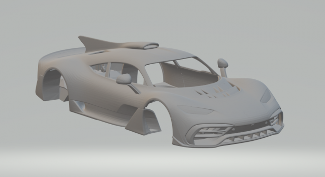 Mercedes amg project one 3D-printmodel .c4d .max .obj .3ds .fbx .stl .blend 