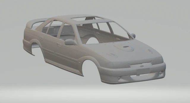 92 falcon gt 3D Print Model .c4d .max .obj .3ds .fbx .stl .blend 