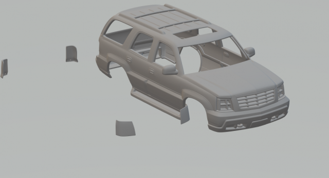 Cadillac escalade 02 Modèles 3D en vedette .c4d .max .obj .3ds .fbx .stl .blend 