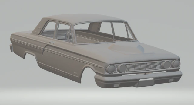 Fairlane fairlane thunderbolt 64 3D Print Model .c4d .max .obj .3ds .fbx .stl .blend 