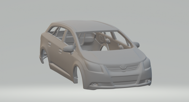 TOYOTA AVENSIS TOURER 09 Modèles 3D en vedette .c4d .max .obj .3ds .fbx .stl .blend 