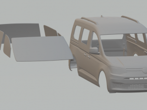Vw caddy 3D Print Model