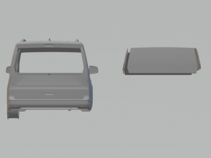 Vw caddy 3D प्रिंट मॉडल