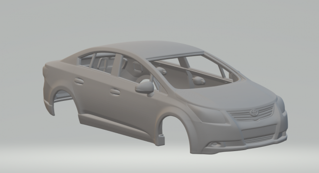 Toyota avensis 2009 Modèles 3D en vedette .c4d .max .obj .3ds .fbx .stl .blend 