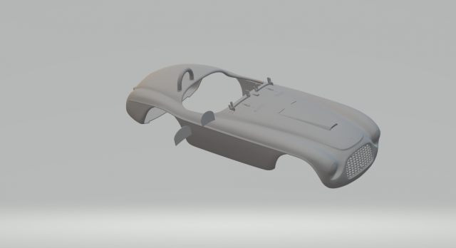 1948 Ferrari 166MM Barchetta 3D-Druckmodell .c4d .max .obj .3ds .fbx .stl .blend 
