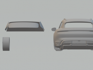 Porsche taycan cross turismo turbo s 22 3D Print Model