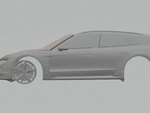Porsche taycan cross turismo turbo s 22 3D Print Model