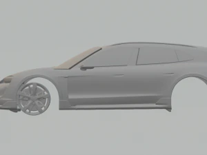 Porsche taycan cross turismo turbo s 22 3D Print Model