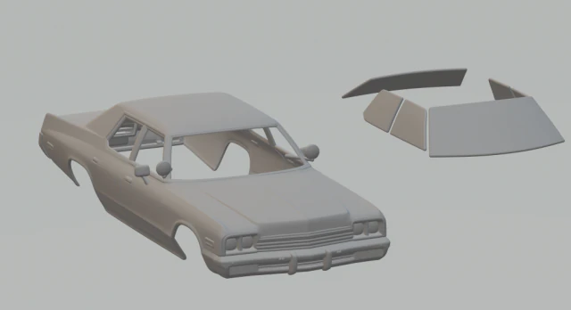 Dodge monaco 3D Print Model .c4d .max .obj .3ds .fbx .stl .blend 