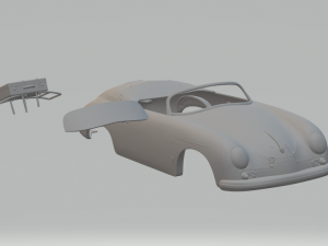 Porsche 356a speedster 3D प्रिंट मॉडल