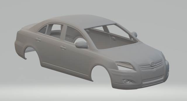 Toyota Avensis sedan 06 3D Print Model .c4d .max .obj .3ds .fbx .stl .blend