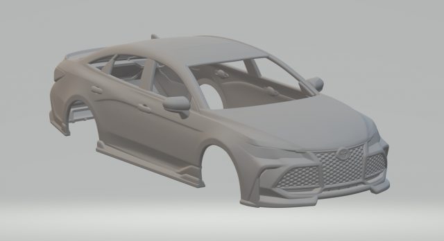 Toyota avalon mk5 trd 18 3Dプリントモデル .c4d .max .obj .3ds .fbx .stl .blend 