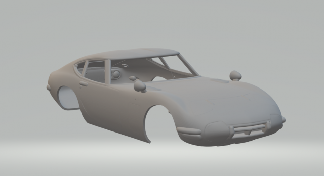 Toyota 2000 GT 69 3D प्रिंट मॉडल .c4d .max .obj .3ds .fbx .stl .blend 
