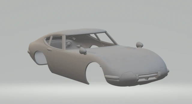 Toyota 2000 GT 69 3D Print Model .c4d .max .obj .3ds .fbx .stl .blend 
