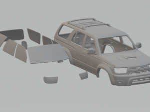 TOYOTA 4RUNNER Model Cetak 3D