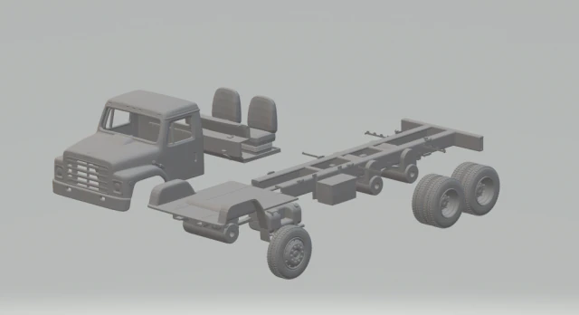 International s1900 3D Print Model .c4d .max .obj .3ds .fbx .stl .blend 
