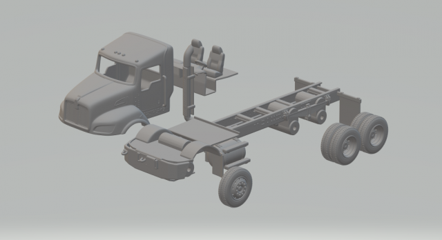 Kenworth T470 09 3D Baskı Modeli .c4d .max .obj .3ds .fbx .stl .blend 