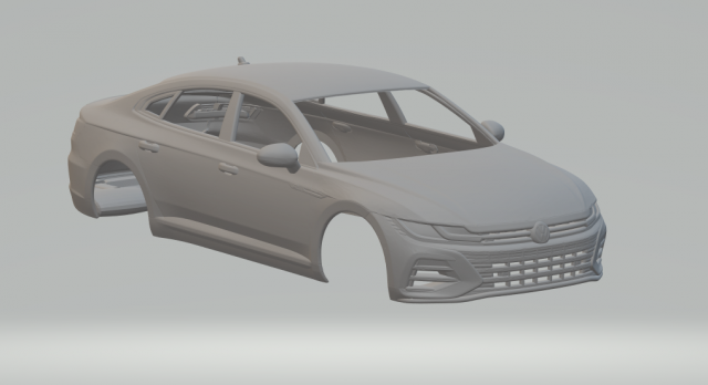 Volkswagen arteon 2022 Modello di stampa 3D .c4d .max .obj .3ds .fbx .stl .blend 