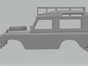 Land rover series III 1972 3D-printmodel
