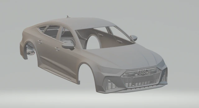 Audi rs7 sportback 3D Print Model .c4d .max .obj .3ds .fbx .stl .blend