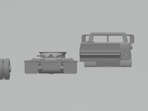 C6001957 coe truck 3Dプリントモデル