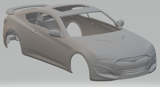 Hyundai genesis coupe 13 3D 프린트 모델 .c4d .max .obj .3ds .fbx .stl .blend 