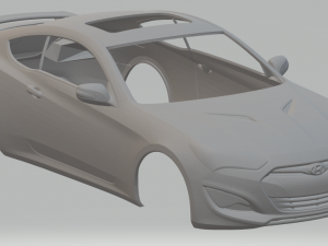 Hyundai genesis coupe 13 3Dプリントモデル