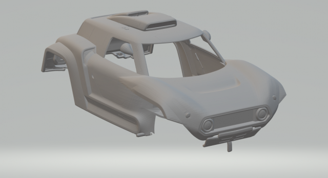 Mini jcw buggy 3D Print Model .c4d .max .obj .3ds .fbx .stl .blend 