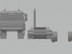 Renault kerax 3D Baskı Modeli