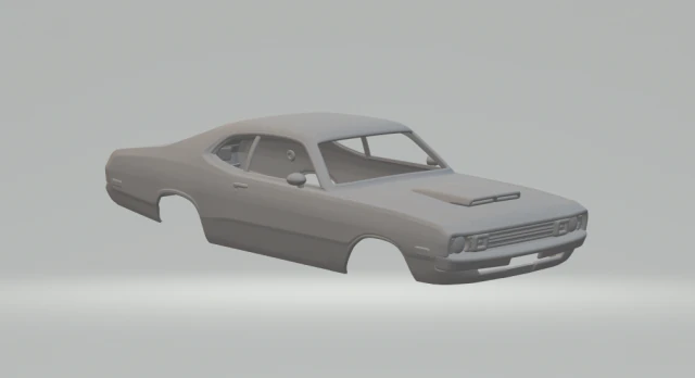 Dodge demon 340 72 3D Print Model .c4d .max .obj .3ds .fbx .stl .blend 