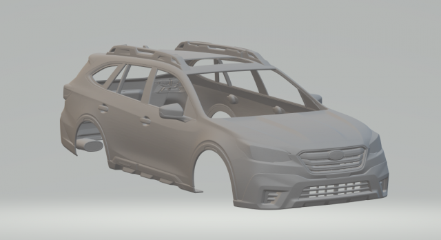 SUBARU OUTBACK 2022 3D Print Model .c4d .max .obj .3ds .fbx .stl .blend 