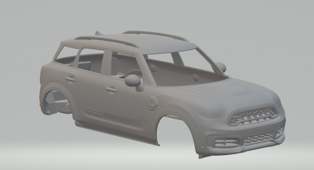 Mini countryman 3D 프린트 모델 .c4d .max .obj .3ds .fbx .stl .blend
