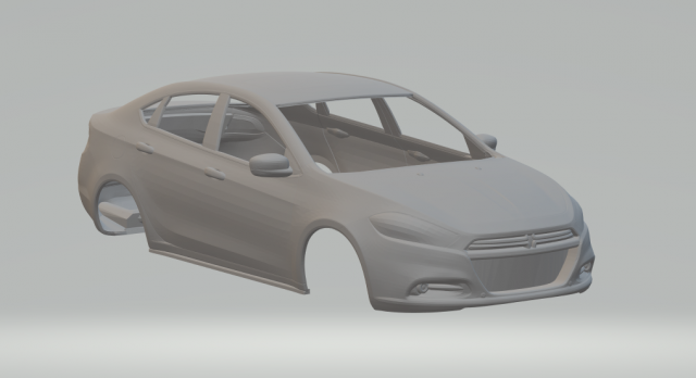 Dodge dart sedan Modelo de impresión 3D .c4d .max .obj .3ds .fbx .stl .blend