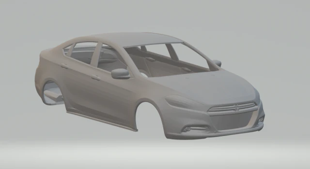 Dodge dart sedan 3D Print Model .c4d .max .obj .3ds .fbx .stl .blend 