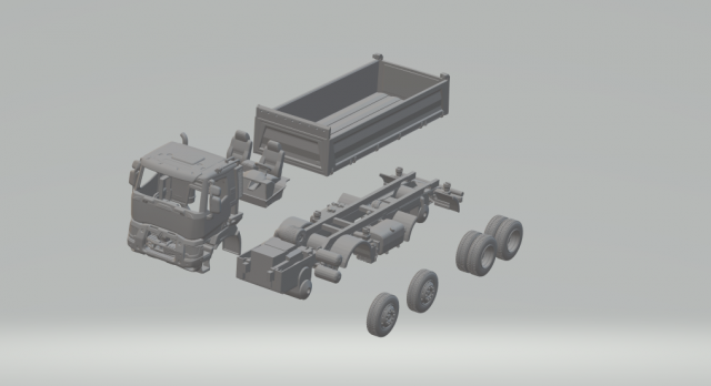 Renault c430 8x8 3D प्रिंट मॉडल .c4d .max .obj .3ds .fbx .stl .blend 
