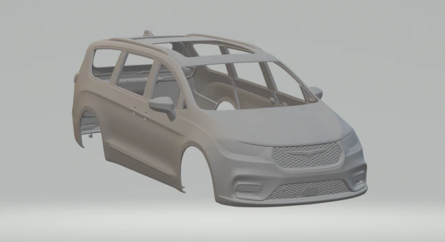 Chrysler pacifica 2022 3D Print Model .c4d .max .obj .3ds .fbx .stl .blend 