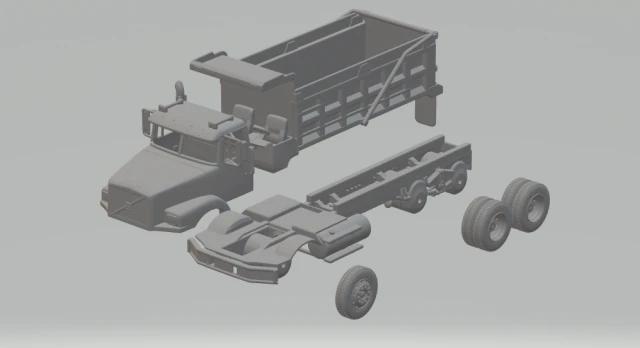 Volvo WG 3D Print Model .c4d .max .obj .3ds .fbx .stl .blend 