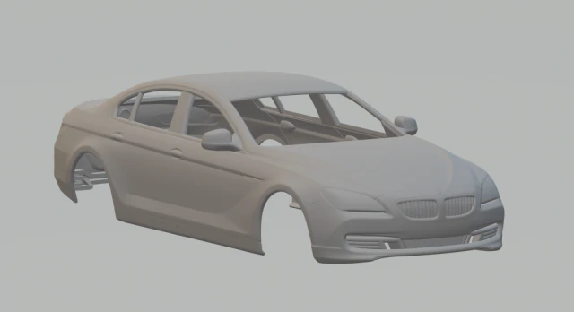 Series 6 640i Gran Coup 3D Print Model .c4d .max .obj .3ds .fbx .stl .blend 