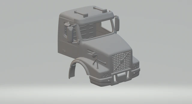 Volvo vhd 3D Print Model .c4d .max .obj .3ds .fbx .stl .blend